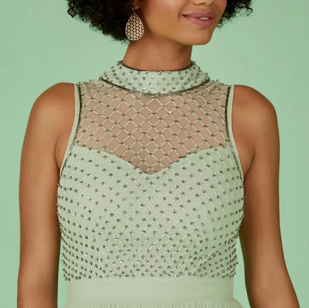 NWT Amelia Rose At Modcloth Unforgetable Evening Maxi Dress Size 6 - Picture 3 of 9